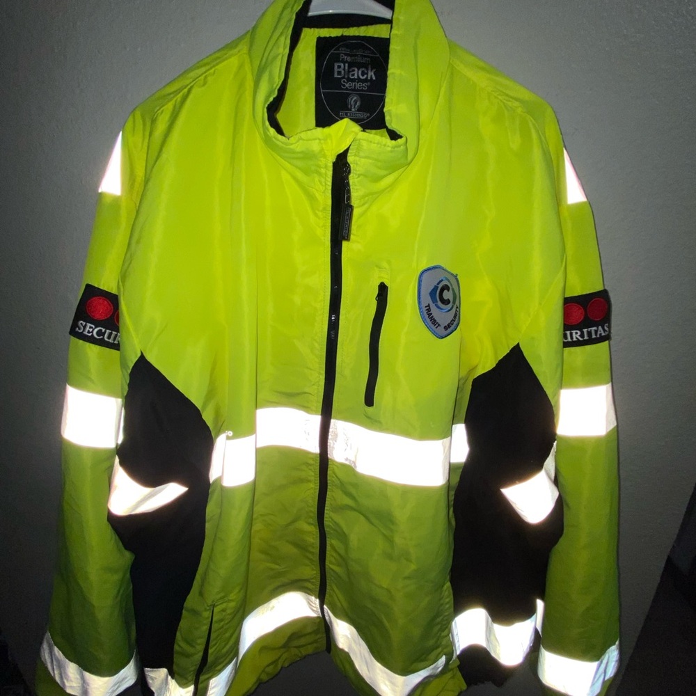 2XL Men's Yellow Reflective security Jacket